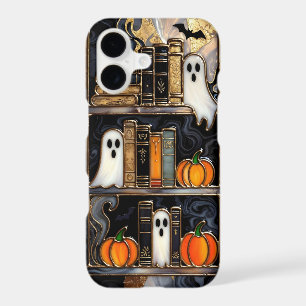 Étui de téléphone Bibliothèque Halloween Fantôme C