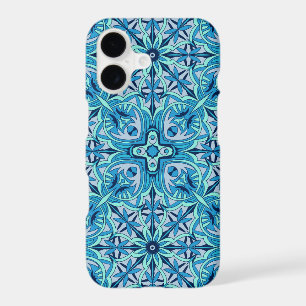 Étui de téléphone bleu turquoise