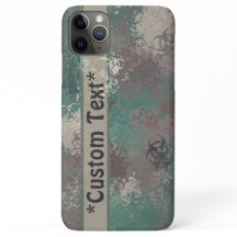 Étui de téléphone camouflage Woodland Biohazard av