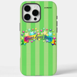 Étui de téléphone cellulaire à rayure verte HAMbW