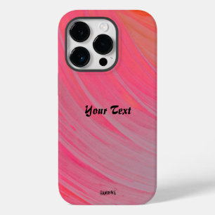 Étui de téléphone cellulaire à tourbillon rose HAm