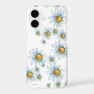Étui de téléphone Champ de pâquerettes bleues