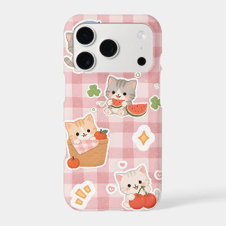 Étui de téléphone chat rose mignon