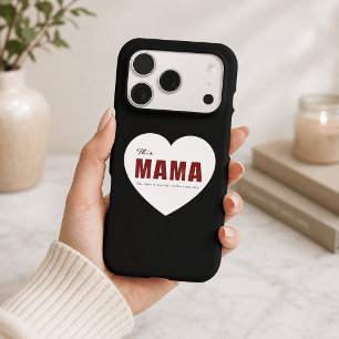 Étui de téléphone Cœur de Maman Personnalisé Moder