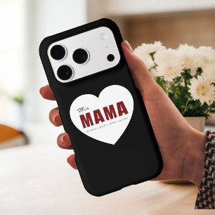 Étui de téléphone Cœur de Maman Personnalisé Moder