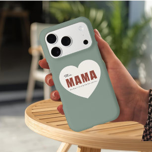 Étui de téléphone cœur pour maman personnalisé mod