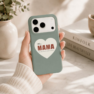 Étui de téléphone cœur pour maman personnalisé mod