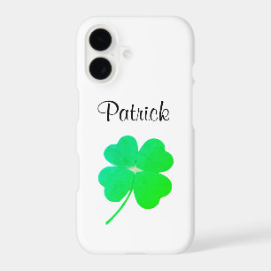 Étui de téléphone de la Saint-Patrick vert Shamroc