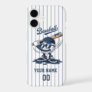 Étui de téléphone de mascotte de baseball - Nom et