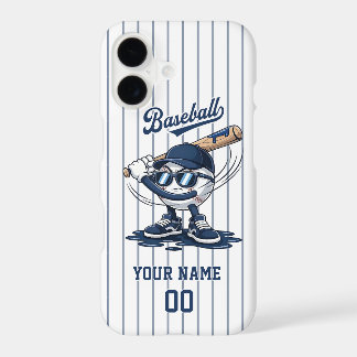 Étui de téléphone de mascotte de baseball - Nom et