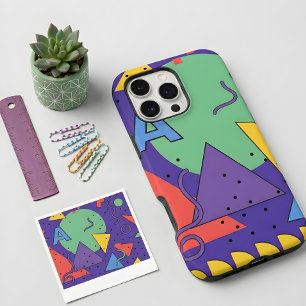 Étui de téléphone de style Memphis Dopamine Décor