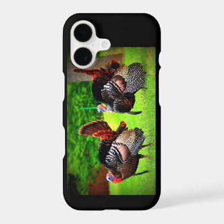 Étui de téléphone décoré de dindons sauvages