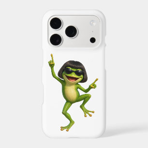 Étui de téléphone drôle de grenouille bob coiffure