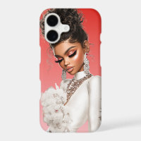 Étui de téléphone Éditorial Red Glam