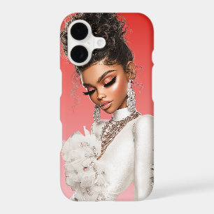 Étui de téléphone Éditorial Red Glam
