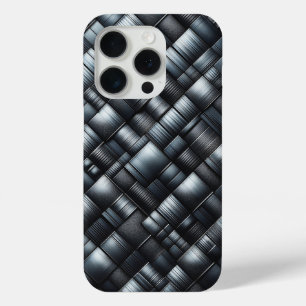 Étui de téléphone en acier au carbone 3D de luxe -