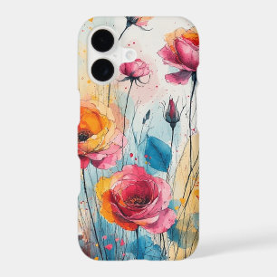 Étui de téléphone en art abstrait aquarelle