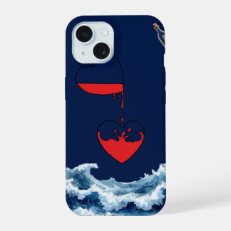 Étui de téléphone en art abstrait Ocean of Love