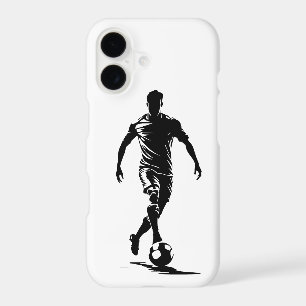 Étui de téléphone en art de silhouette de joueur d