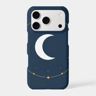 Étui de téléphone en art linéaire céleste - Indigo