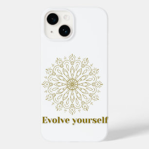 Étui de téléphone en art mandala "Évoluez vous-mêm