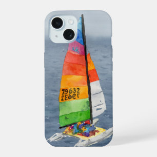 Étui de téléphone en art photo de voilier nautique
