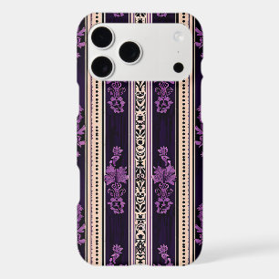 Étui de téléphone en damas gothique violet foncé