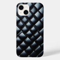 Étui de téléphone en diamant métallisé noir de lux