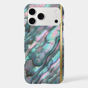 Étui de téléphone en marbre de coquille d'abalone 