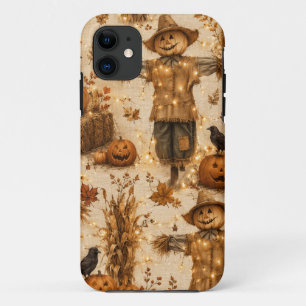 Étui de téléphone Épouvantail et Citrouille d'Hall