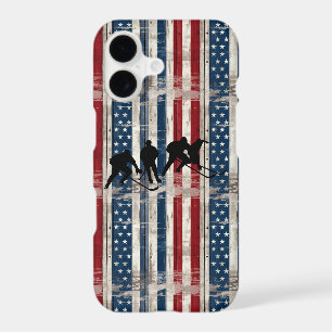 Étui de téléphone Esprit de hockey patriotique