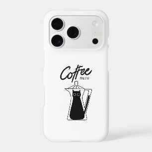 Étui de téléphone esthétique avec chat noir mignon
