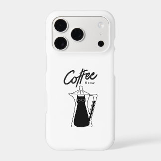 Étui de téléphone esthétique avec chat noir mignon