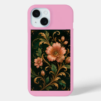 Étui de téléphone Fleur Rose | Art floral élégant
