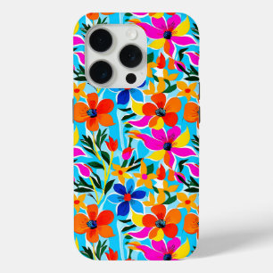 Étui de téléphone Fleur tropicale vibrante