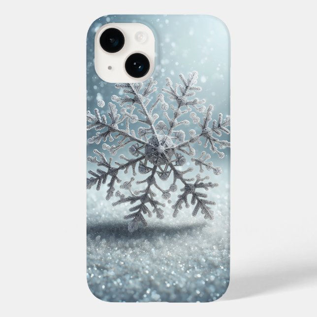 Étui de téléphone flocon de neige gelé hyper-réali (Verso)