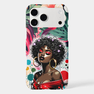 Étui de téléphone floral Afro Beauty Tropical