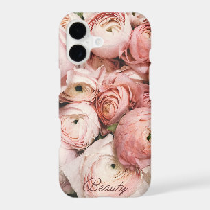Étui de téléphone floral Pivoine Rose