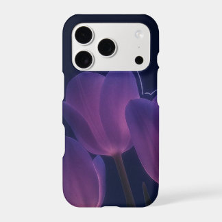Étui de téléphone floral tulipe violet foncé | Hum