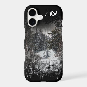Étui de téléphone Forêt Sombre Forêt enneigée