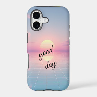 Étui de téléphone « Good Day » à grille minimalist