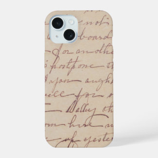 Étui de téléphone iphone avec lettre écrite à la m