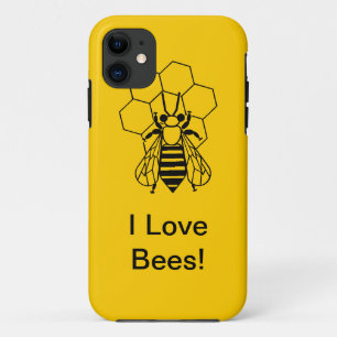 Étui de téléphone - J'adore les abeilles !