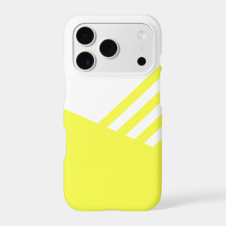 Étui de téléphone jaune et blanc minimaliste