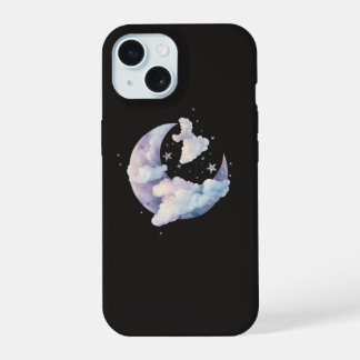Étui de téléphone Lune et Nuages Rêveurs