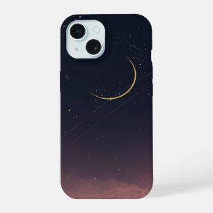 Étui de téléphone Lune Étoilée Croissant Céleste