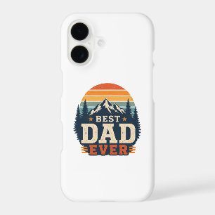 Étui de téléphone Meilleur Papa Retro Montagne