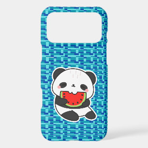 Étui de téléphone Mignon Kawaii Panda Mangeant Pas