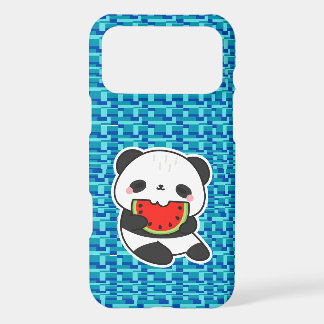 Étui de téléphone Mignon Kawaii Panda Mangeant Pas