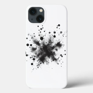 Étui de téléphone Minimaliste en Encre Noire - Mod